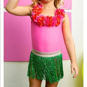 NWOT 2 piece hula bathing suit
